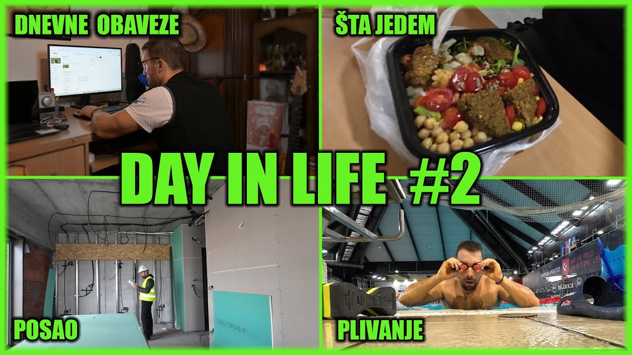 MOJ DAN #2 - PLIVANJE U 7 UJUTRU + VOŽNJA PO GRADU + &Scaron;TA JEDEM