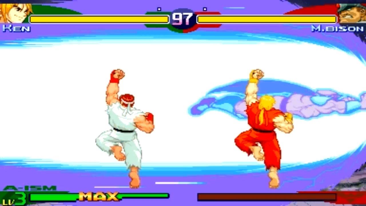 [TAS] Ryu / Ken {Dramatic Battle Mode} (SFA3)