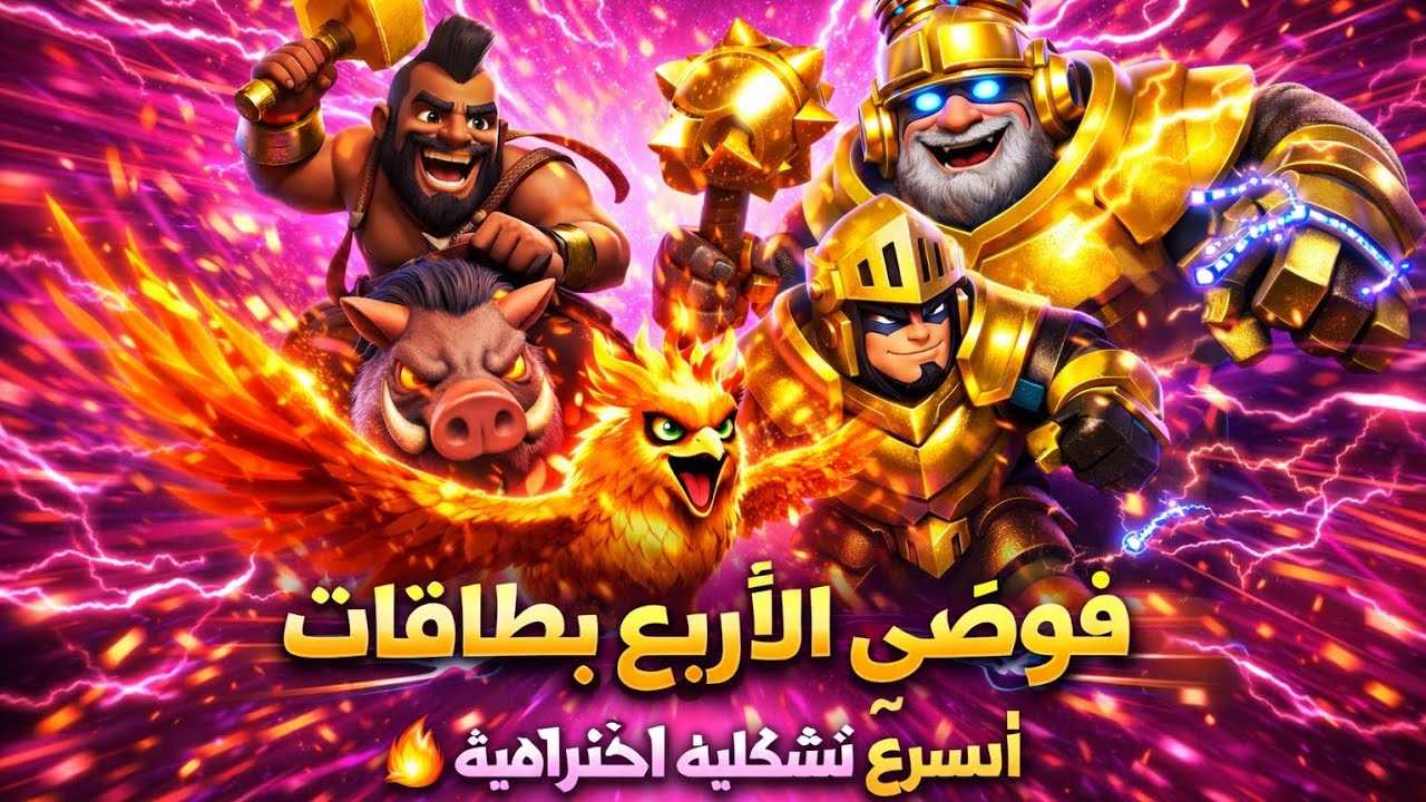 تحدي فوضى ال4 بطاقات(تشكيلة الذكاء🔥)||CLASH ROYALE 
