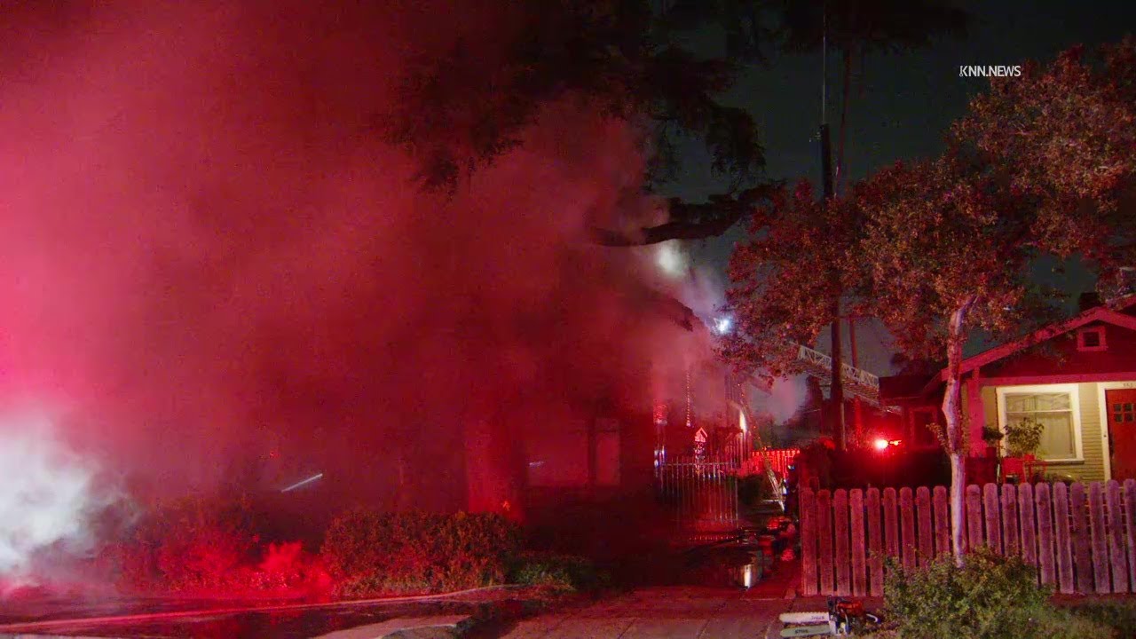 Fire Damages Historic Building in Pomona