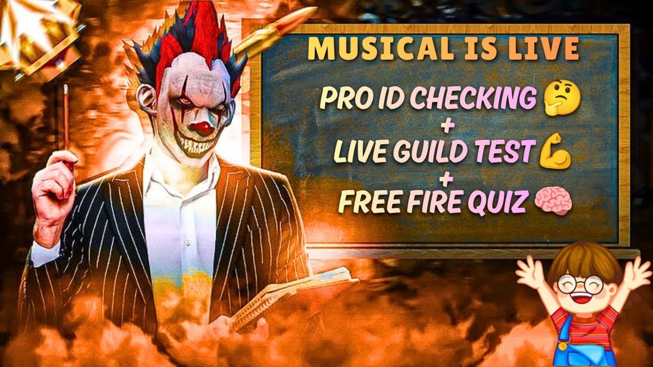 PRO ID CHECKING + LIVE GUILD TEST + KBC QUIZ 🧠Musical Army Jaldi Aao! 🔥#freefiremax