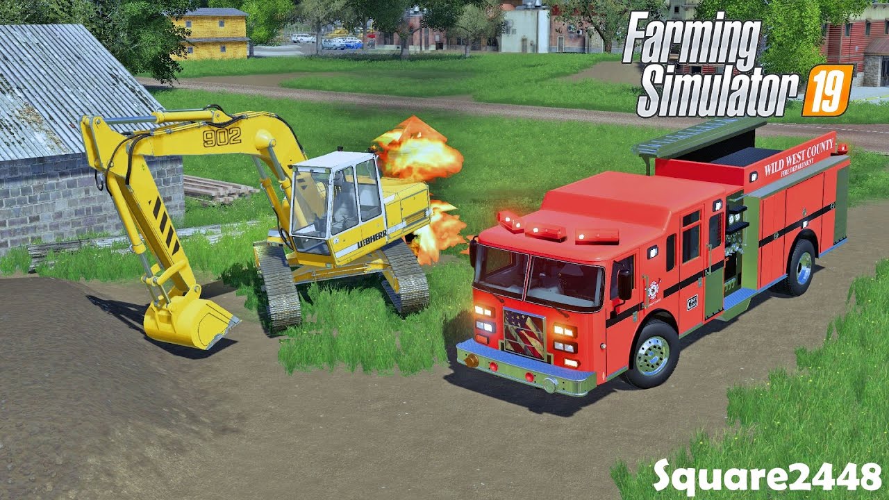 Brand New Truck Up In Flames! | Excavator On Fire! | New Fire Trucks & Station | Fire Rescue | FS19