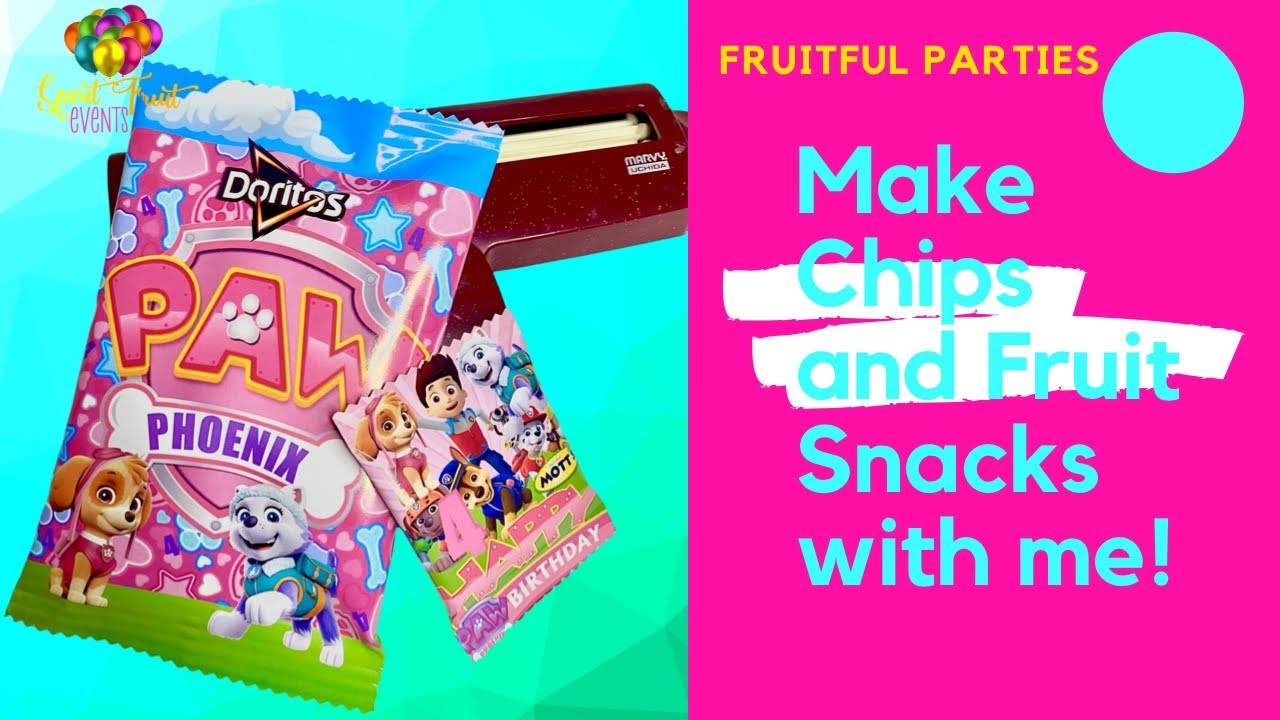 Chip Bag and Fruit snacks.. Party Favors