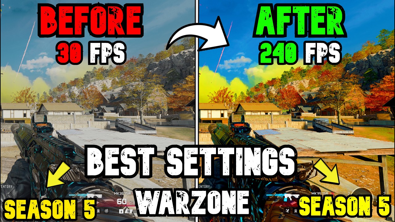 ЛУЧШИЕ настройки ПК для Warzone СЕЗОН 5! (Оптимизация FPS и видимости)