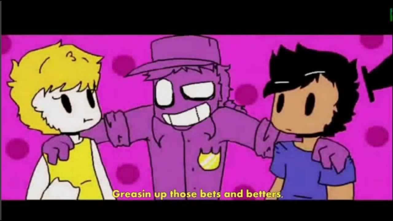 Purple man can't decide!-Lyrics!