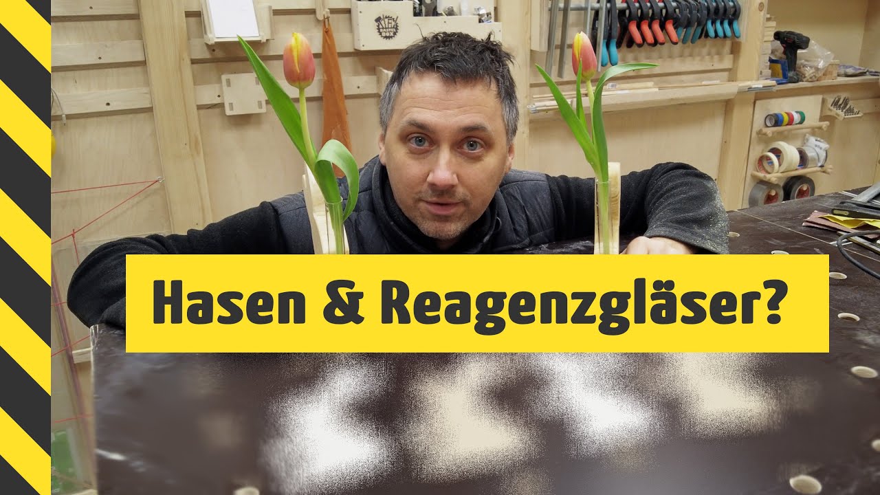Hasen-Vasen schnell & einfach aus Holz · Noch rechtzeitig vor Oster! 🐰