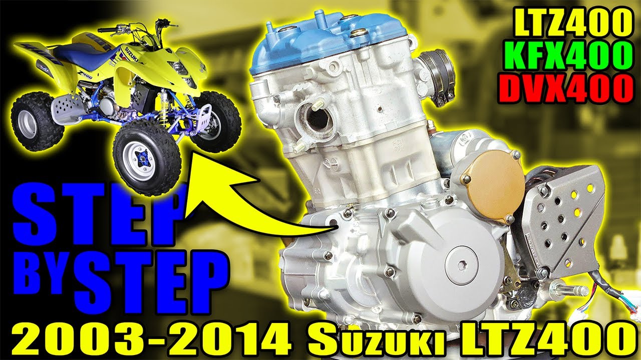How to Build a Suzuki LTZ400 Engine | 2003 - 2014 Full Build Step by Step - KFX400 DVX400