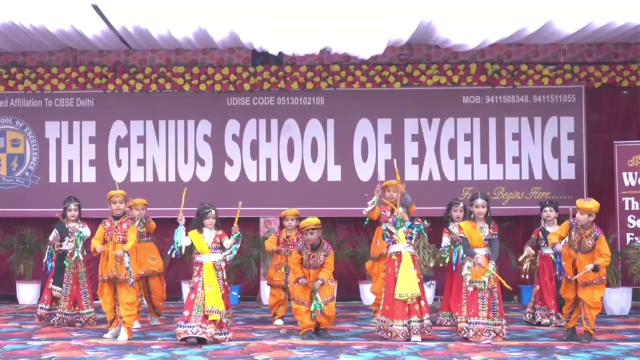 Gujrati Dance by UKG kids GENIUS FEST -02
