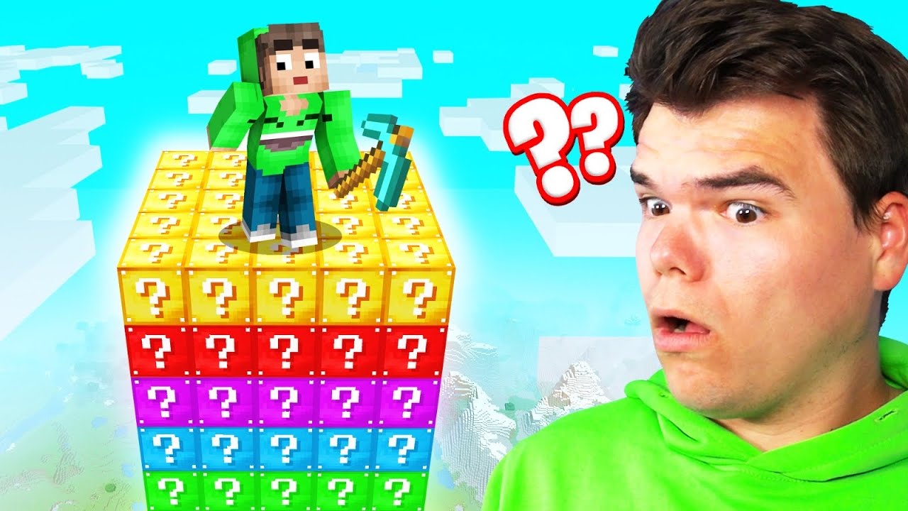100 Layers LUCKY BLOCKS In Minecraft…