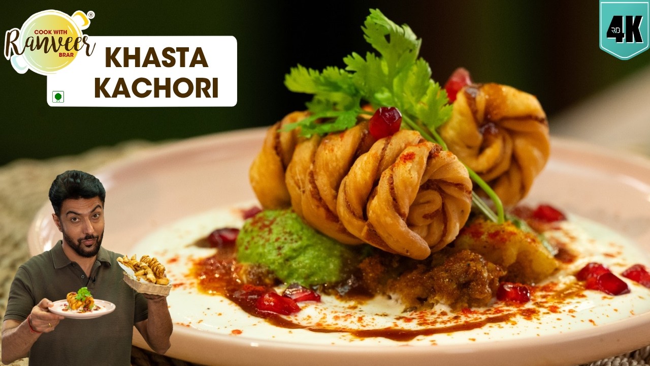 Khasta Kachori Aloo Chaat | मज़ेदार कचौड़ी चाट ख़स्ता | unique Chaat | Chef Ranveer Brar