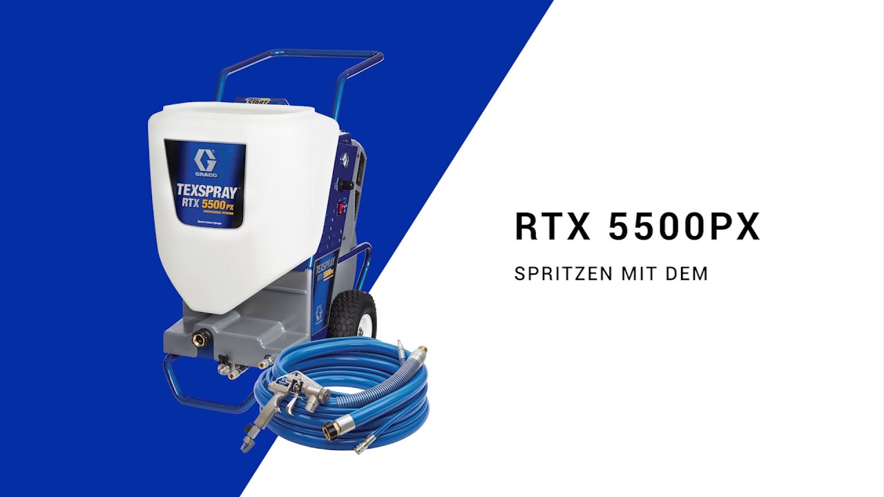 TexSpray RTX 5500PX-Tutorial: Arbeiten mit Ihrem Spritzger&auml;t