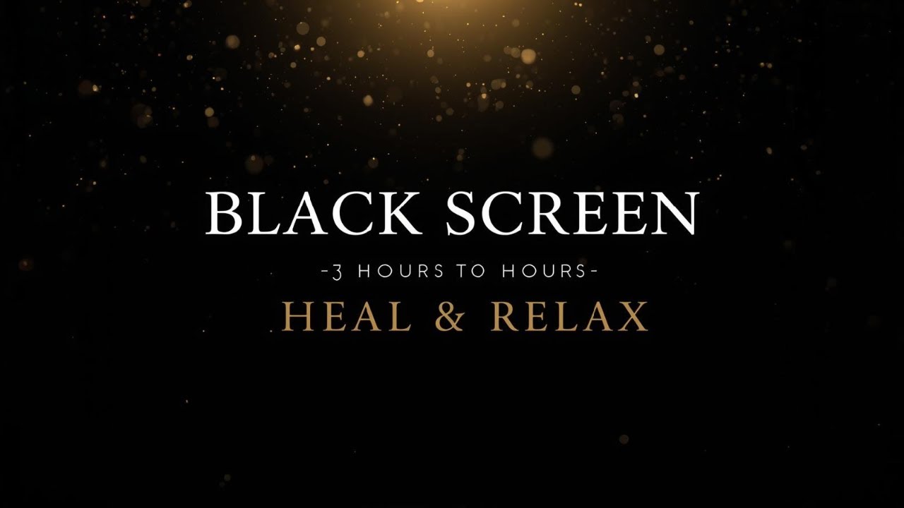 NIGHT REST MUSIC 🌙 BLACK SCREEN FOR SLEEP (3H)
