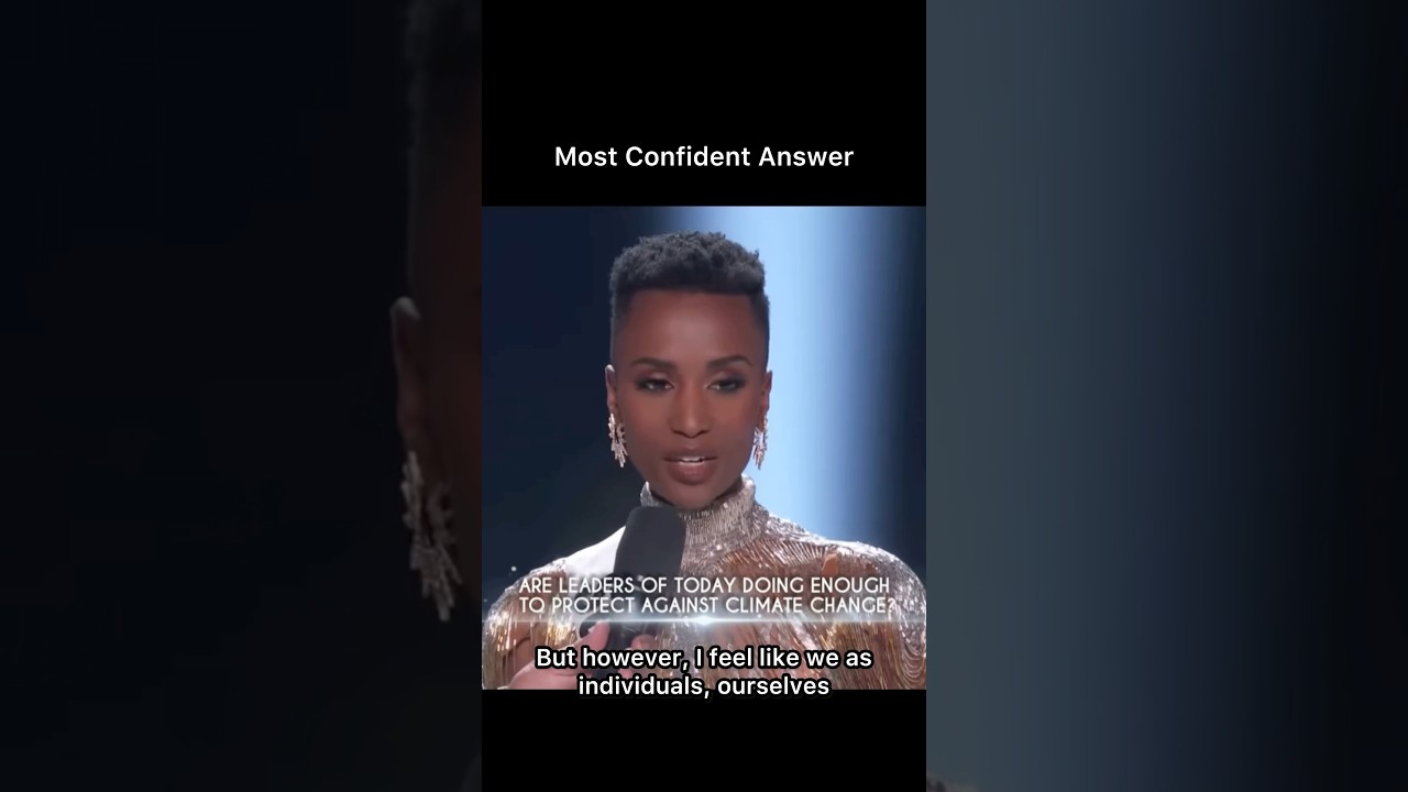 Most Confident Answer Ever in Miss Universe History! #missuniverse2019