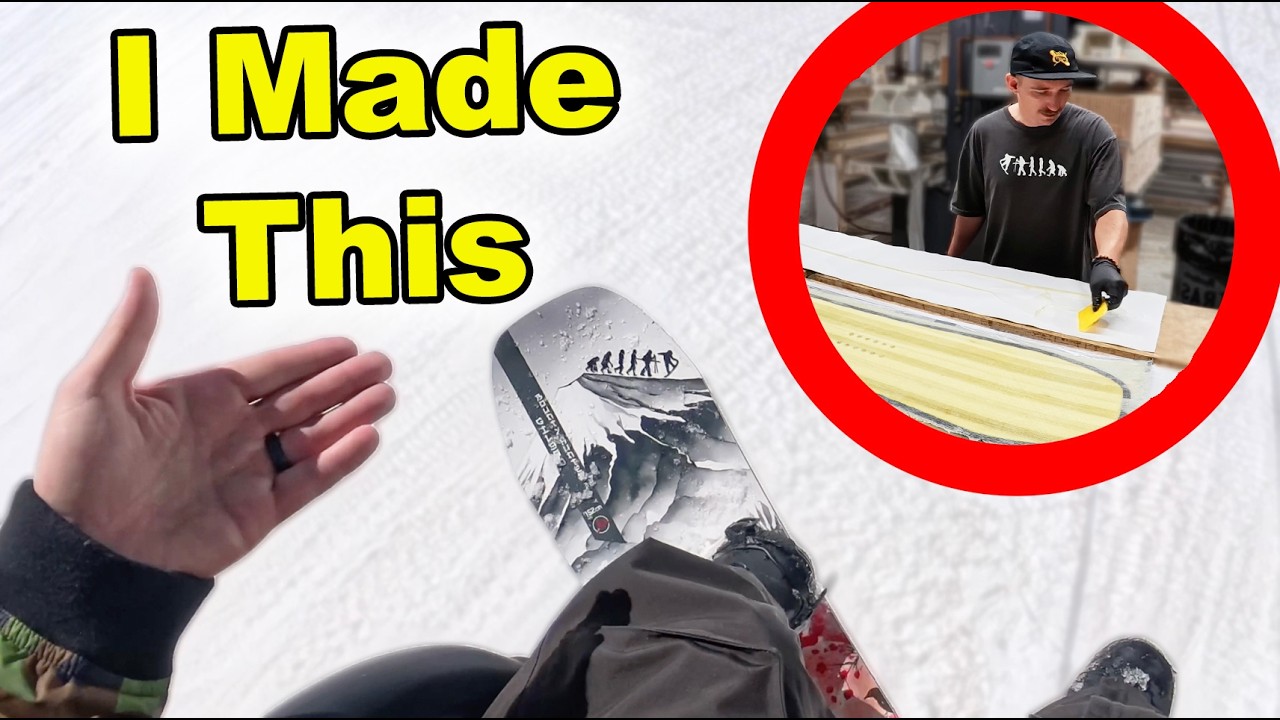 Testing The Snowboard I Built with Gilson