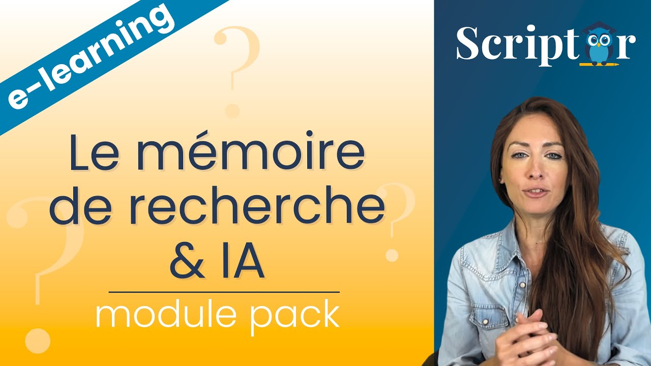 Pack Modules 01 à 08: Le mémoire de recherche et l'intelligence artificielle