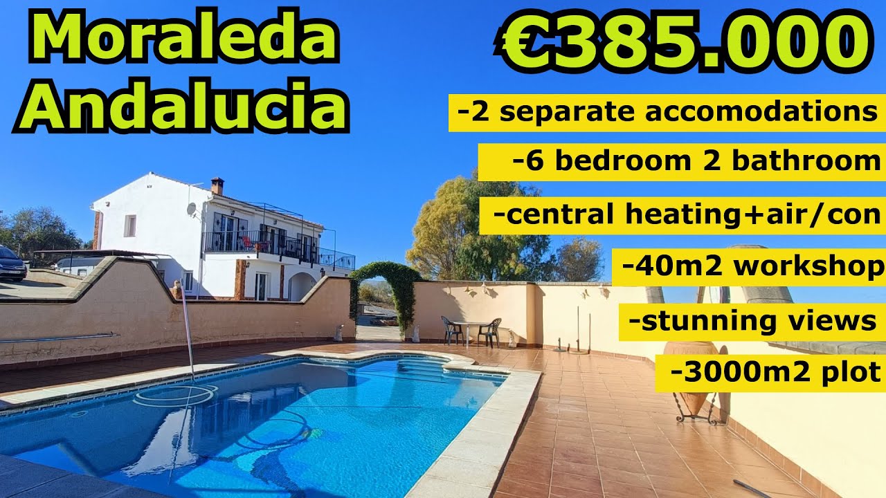 385 000 &euro; &ndash; Wolnostojący dom wiejski podzielony na 2 części na sprzedaż, Moraleda, Andaluzja
