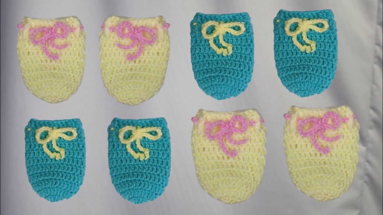How To Crochet Baby Mittens Step By Step Tutorial For Beginners 