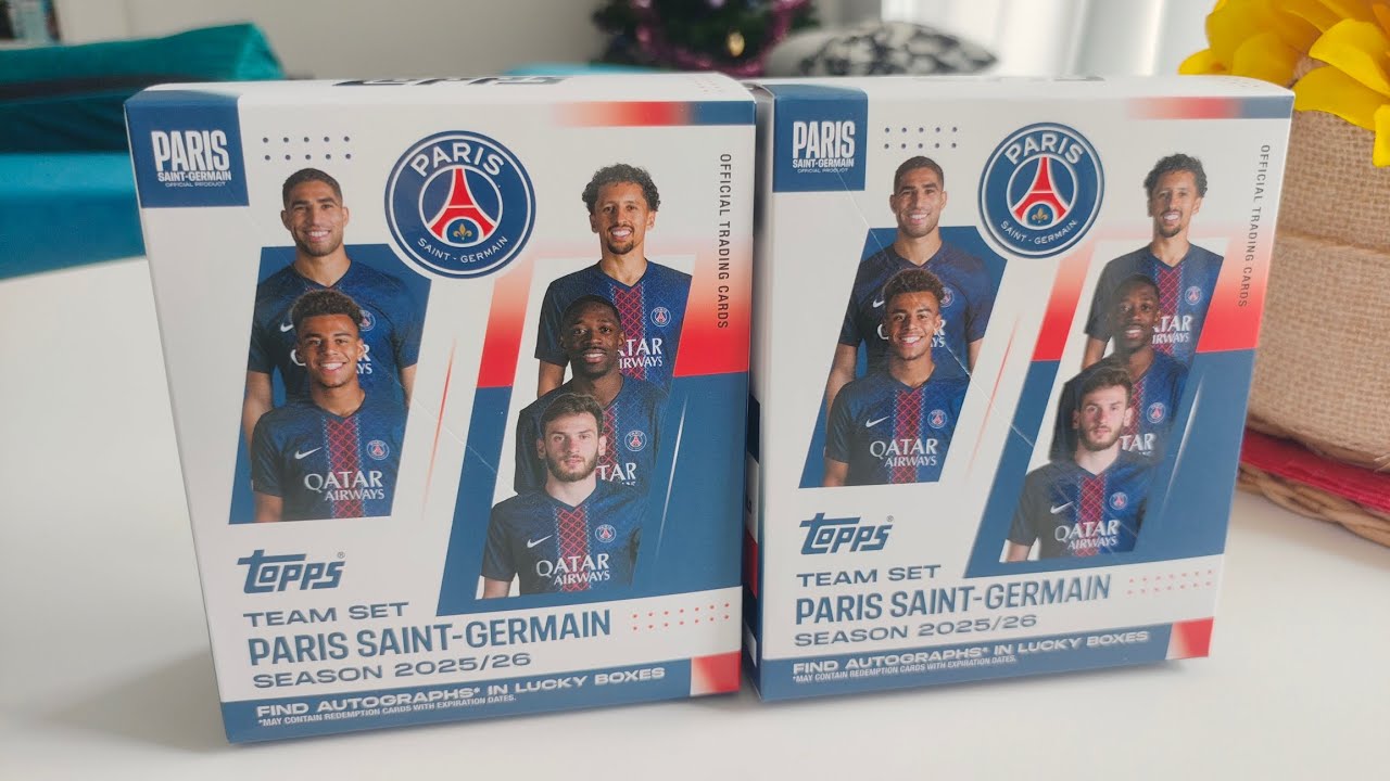 Jest autograf! Otwieramy dwa boxy kart Topps Team set PSG 2025/26