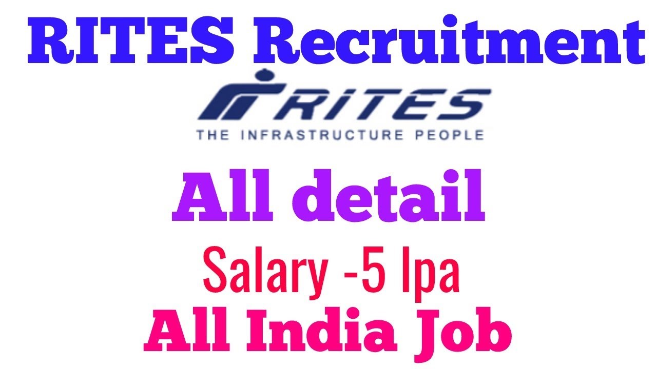 RITES (RAILWAY) Recruitment