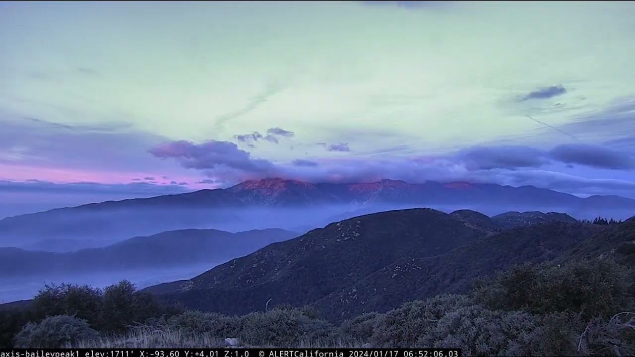 2024-01-17 Strawberry Peak & Bailey Peak Timelapse ALERTCalifornia