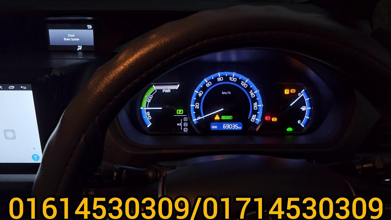 Check Brake System Brake Override System Failure Toyota Esquare Hybrid 2015 Not Working Brake System
