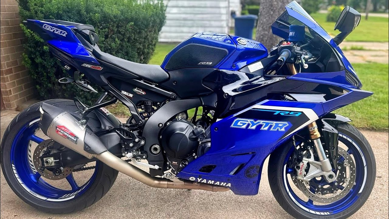 2025 YAMAHA YZF R9 Icon Blue YOSHIMURA AT2 Exhaust Sound (Pure Sound, Acceleration, OnBoard) HD