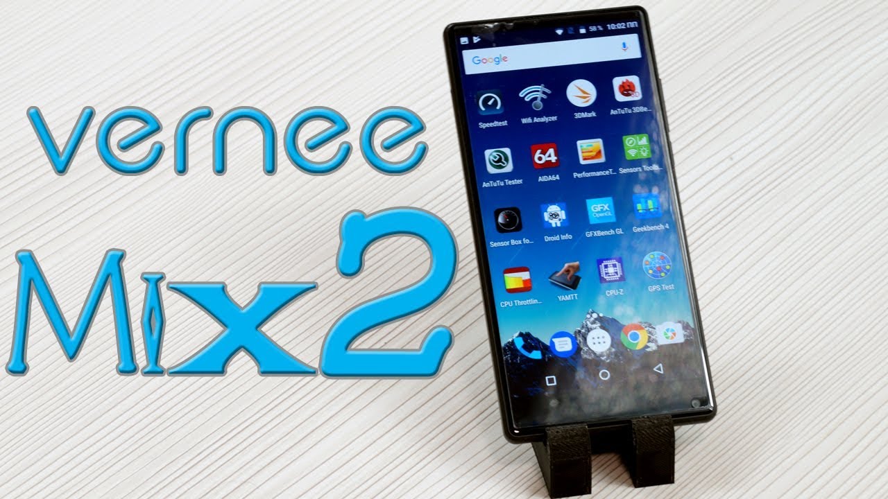 Обзор Vernee MIX 2 стильный безрамочный смартфон инфо, бенчмарки игры