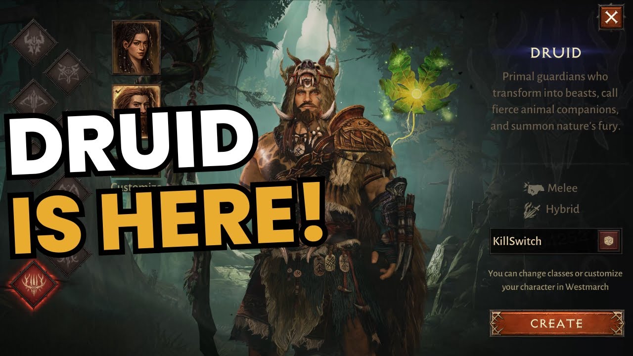 Diablo Immortal – Druid Class FULL Reveal | Every Skill & Essence