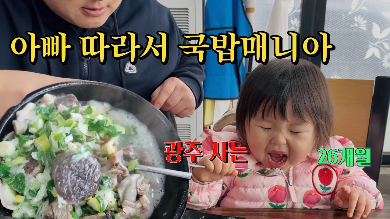 아빠 따라서 국밥 맛집 다니는 26개월의 삶 | 광주맛집 | 이마트 장보기