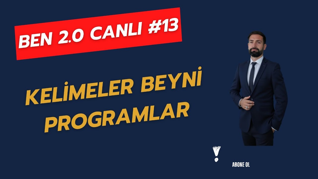 ⁠Ben 2.0 Canlı #13 | Kelimeler Sadece Anlatmaz, Beyni Programlar