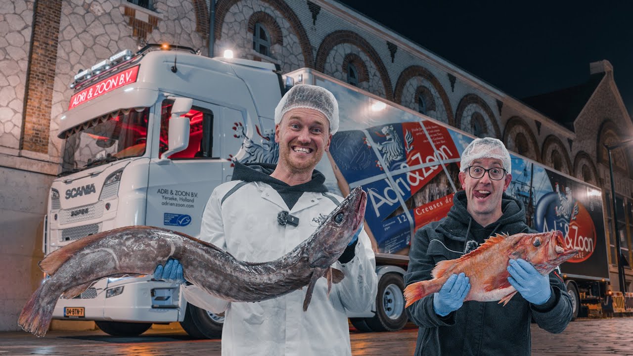 ​Nachtje doorhalen in België met vracht verse vis en schaaldieren! 🦈