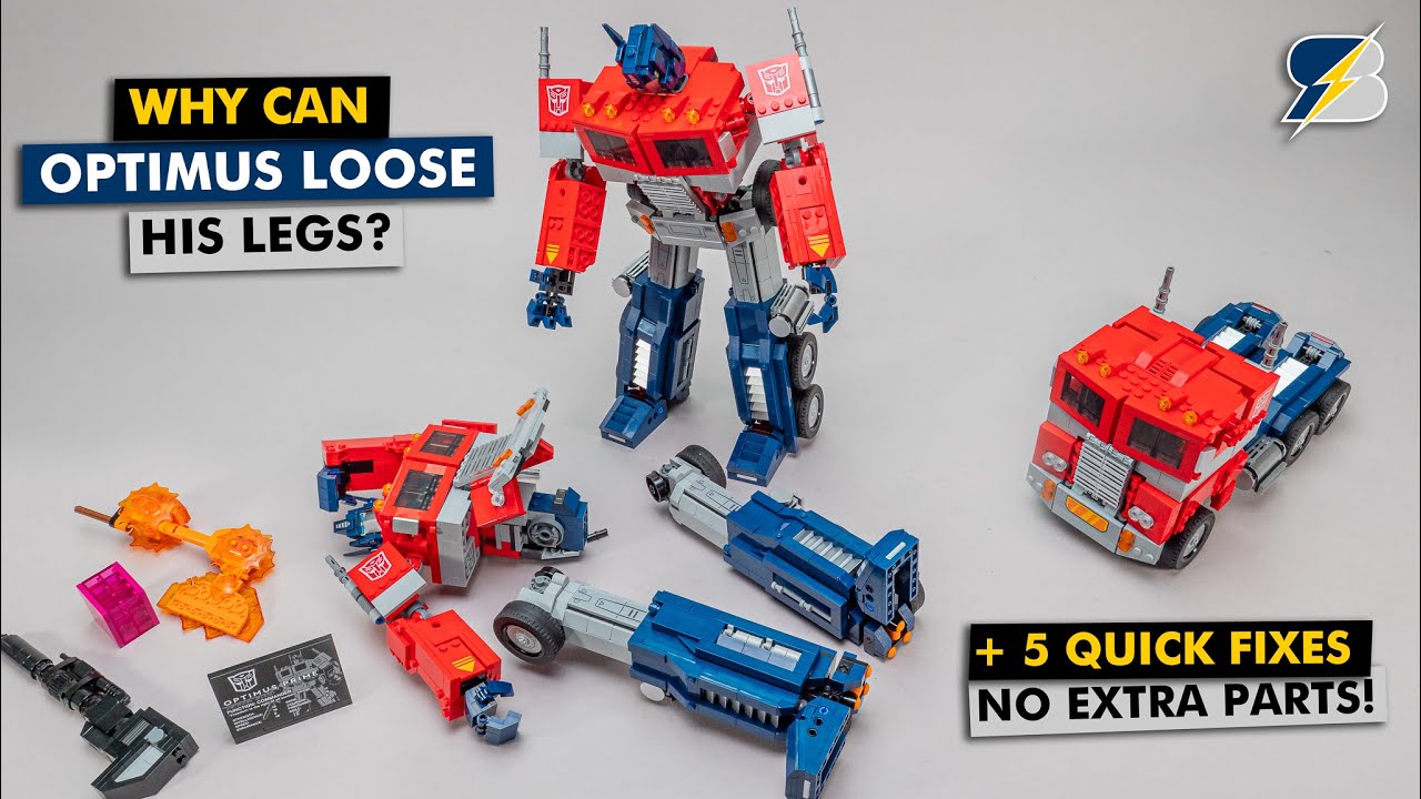 LEGO Optimus легко теряет ноги? Вот почему + 5 способов починить без дополнительных деталей!