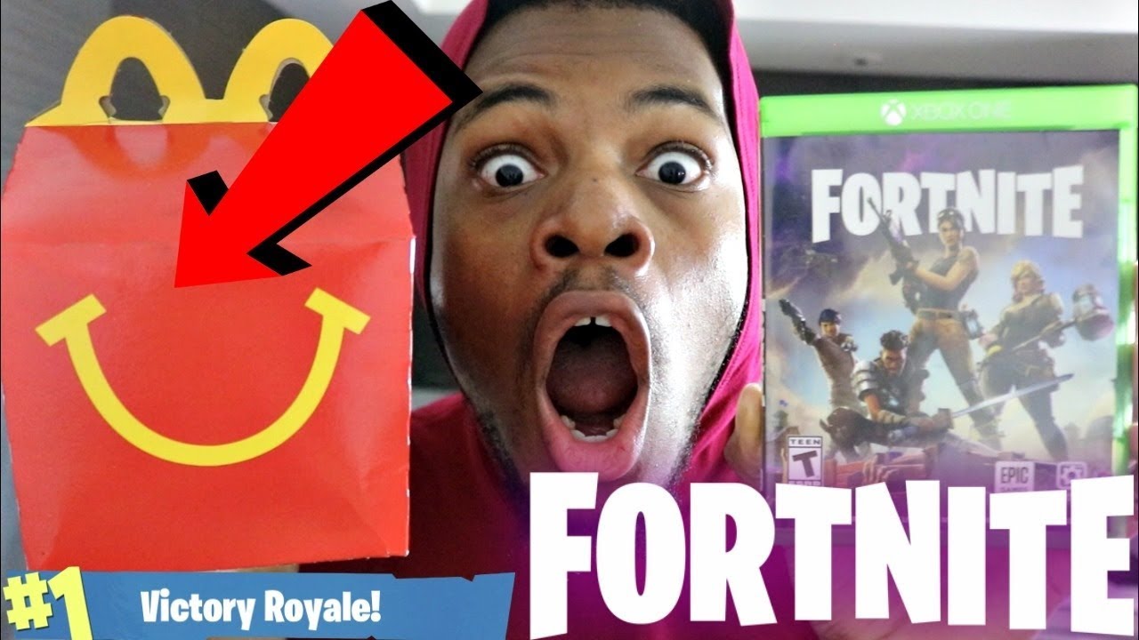 DO NOT ORDER THE FORTNITE HAPPY MEAL I GOT A FREE GAME OF FORTNITE IN MY IN FOOD OMG!!!!
