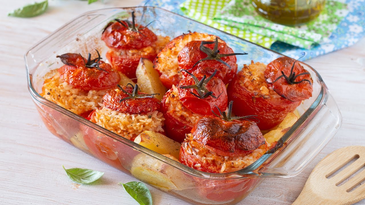POMODORI RIPIENI COSI BUONI NON LI AVETE MAI MANGIATI ricetta saporita facile!