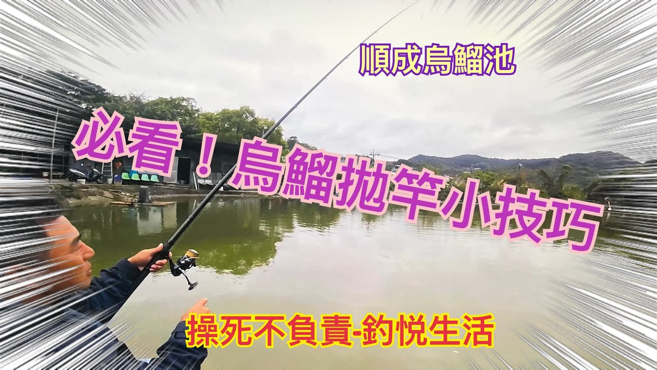 必看!烏鰡拋竿小技巧#釣悅生活#順成#龜山#操死不負責#釣魚