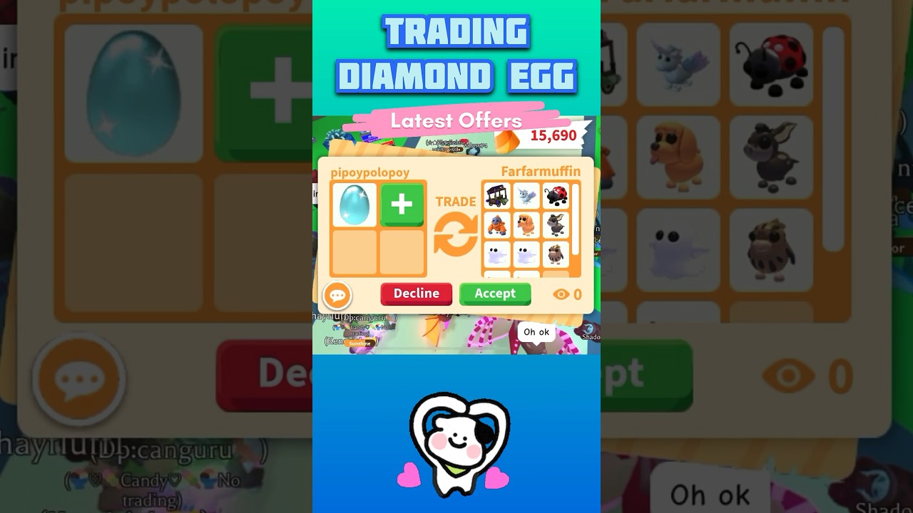 What People Trade For DIAMOND EGG in Adopt me (LATEST OFFERS) #shorts #adoptme