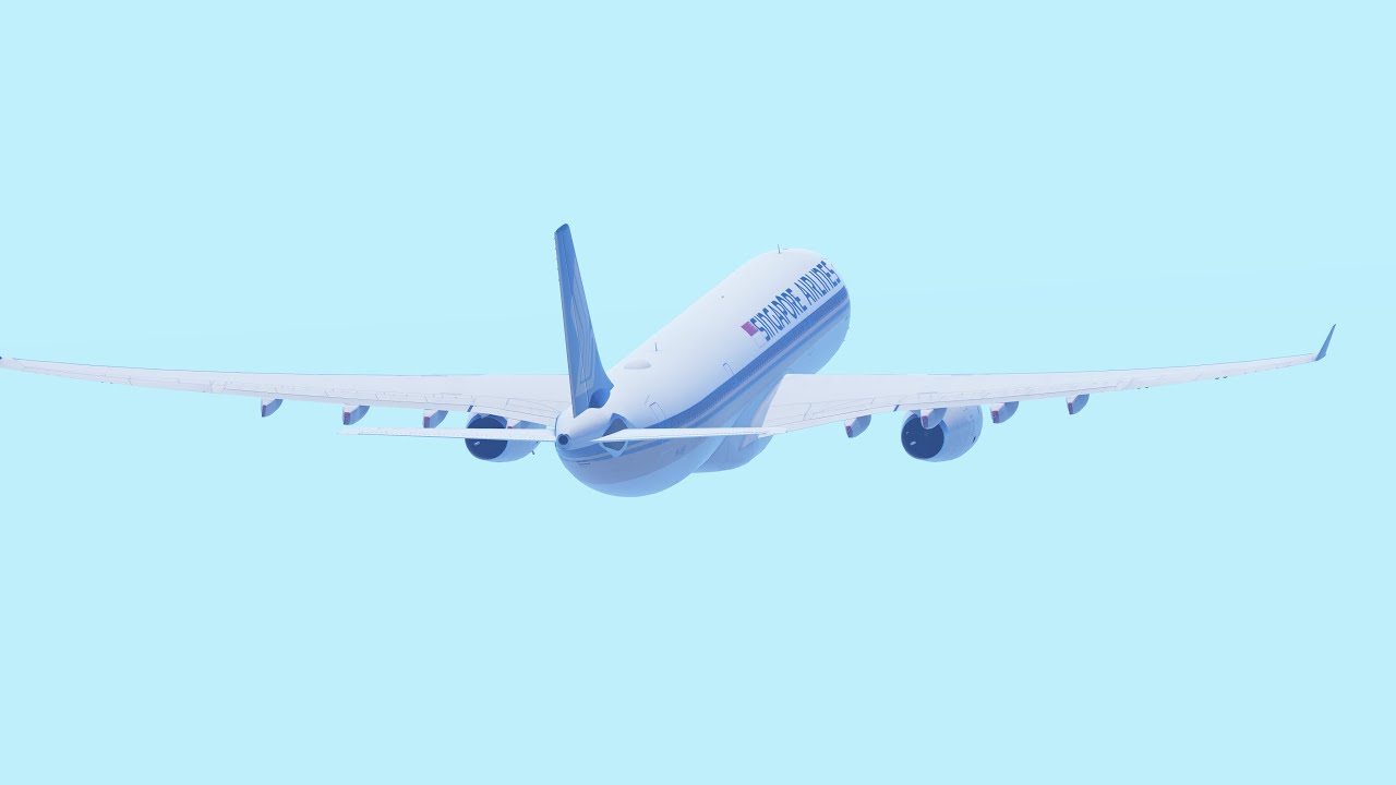 Singapore Airlines Airbus A330-300 takeoff SIN/WSSS RWY 20C (Infinite Flight)