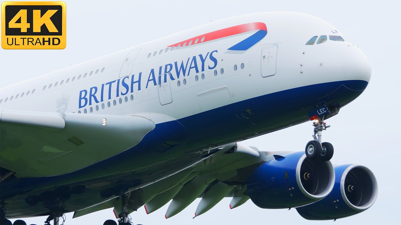 LHR | 30 MINS of PLANES LANDING from UP CLOSE | London Heathrow Plane Spotting [4K]
