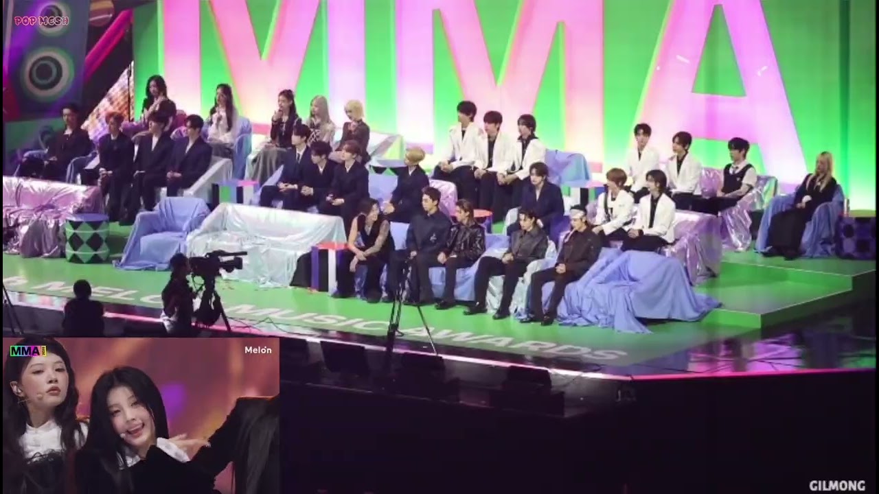 Idols Reaction to ILLIT 'Not Cute Anymore' Performance at MMA 2025