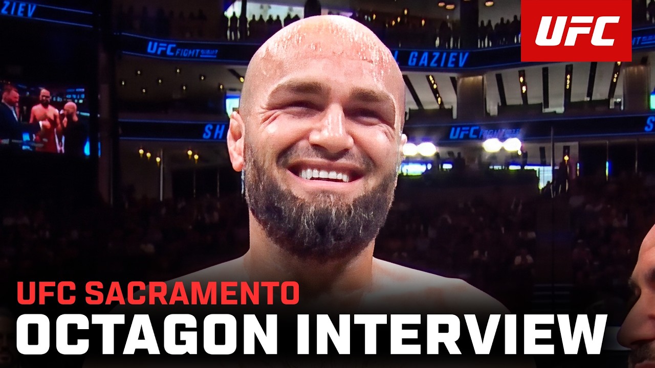 Интервью с Шамилем Газиевым в октагоне | UFC Sacramento