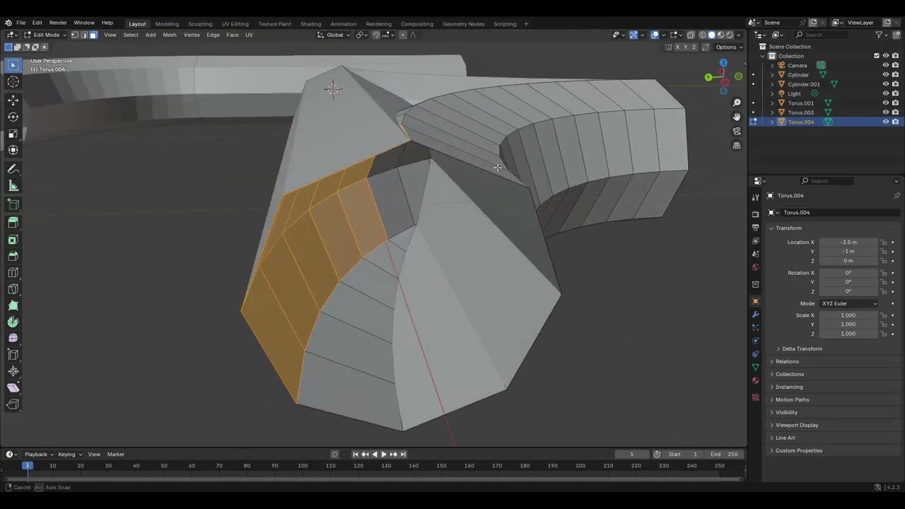 blender pipe creation