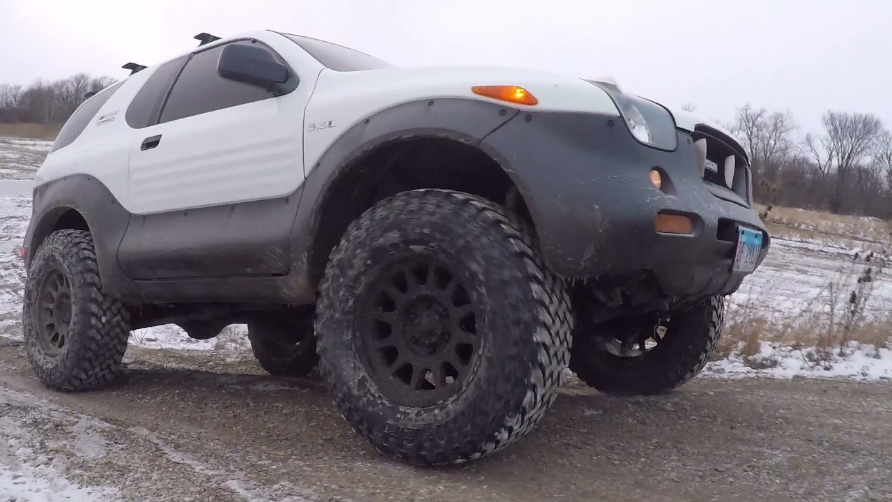 Doing light off-roading with my Isuzu Vehicross Ironman