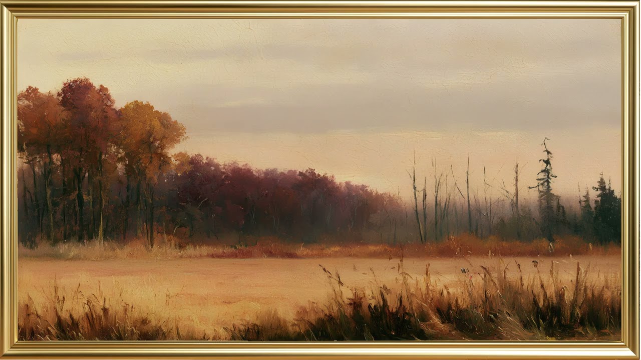 Vintage Autumn Art For Your TV | Countryside Fall TV Art | Frame TV Art | 4K