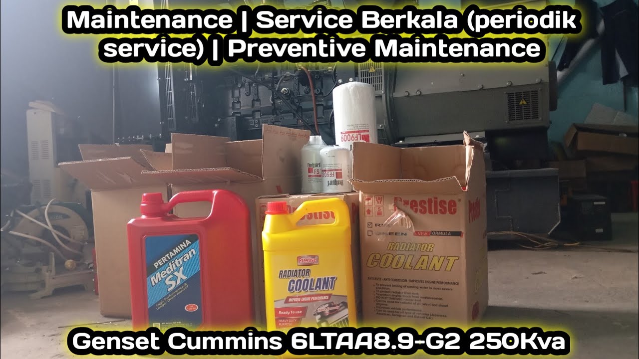 #maintenance | Service Berkala | Preventive Maintenance | Genset Cummins 6LTAA8.9-G2 250Kva