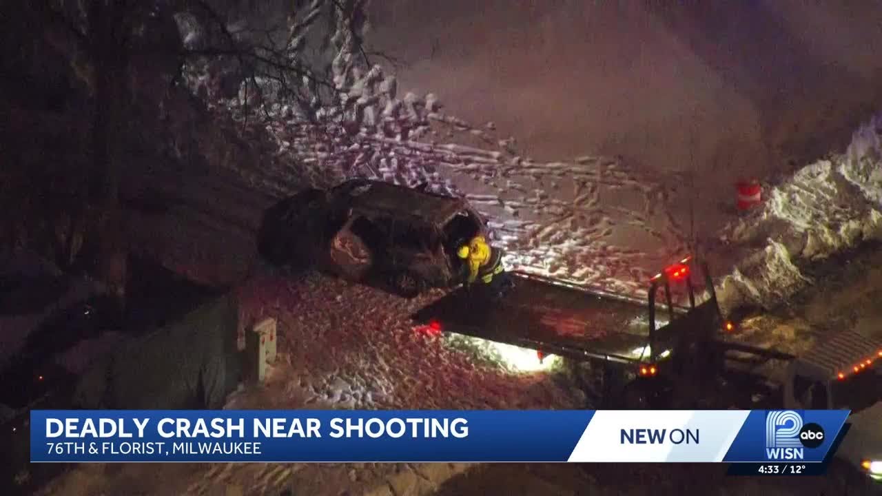 Milwaukee police probe deadly crash minutes after nearby shooting