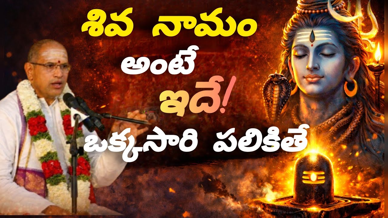 భగవంతుని నామం పలికితే ఎంత మహా ఫలితం వస్తుందో తెలుసా? | Lord Shiva Story | Chaganti Pravachan