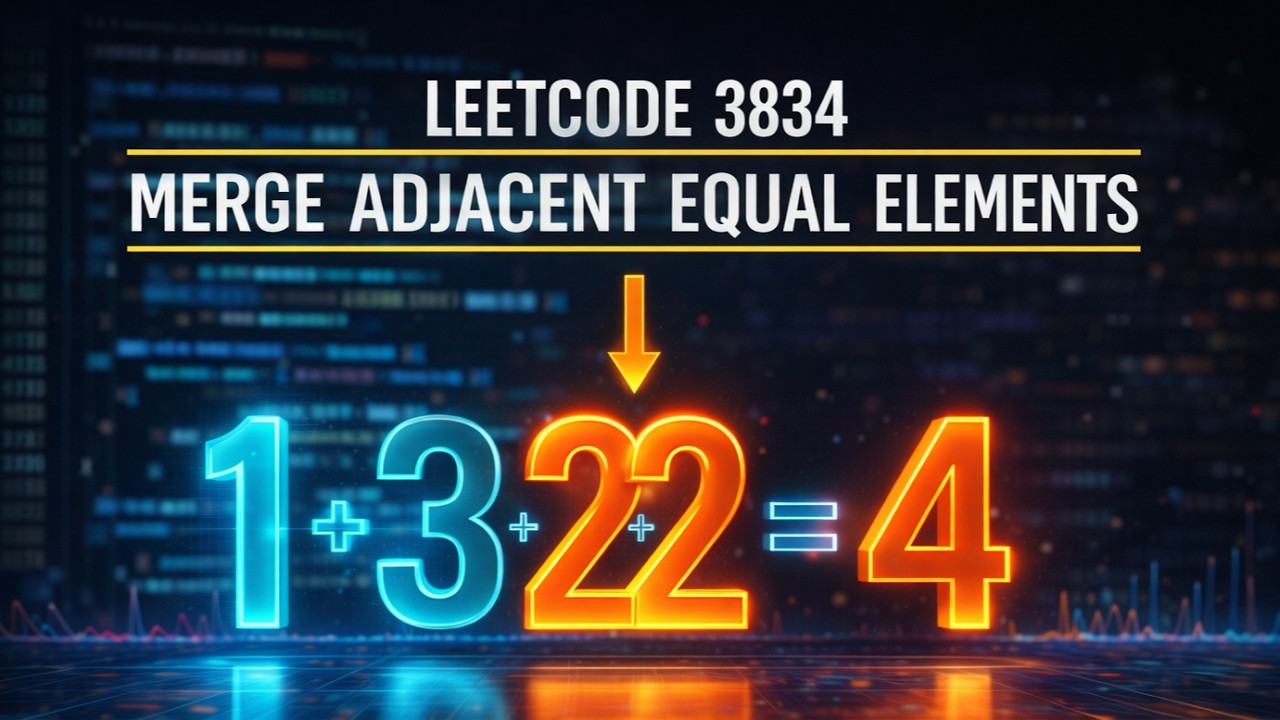 LeetCode 3834 – Merge Adjacent Equal Elements | Stacks