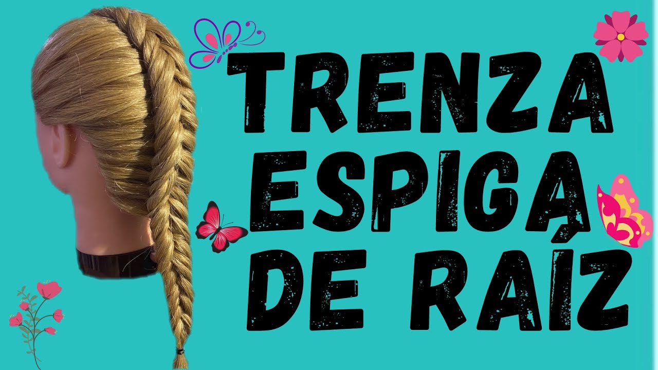 COMO HACER UNA TRENZA ESPIGA de RAIZ  INVERTIDA👩🥰🙎‍♀️ | PEINADOS FACILES 2021| peinados de moda ❤