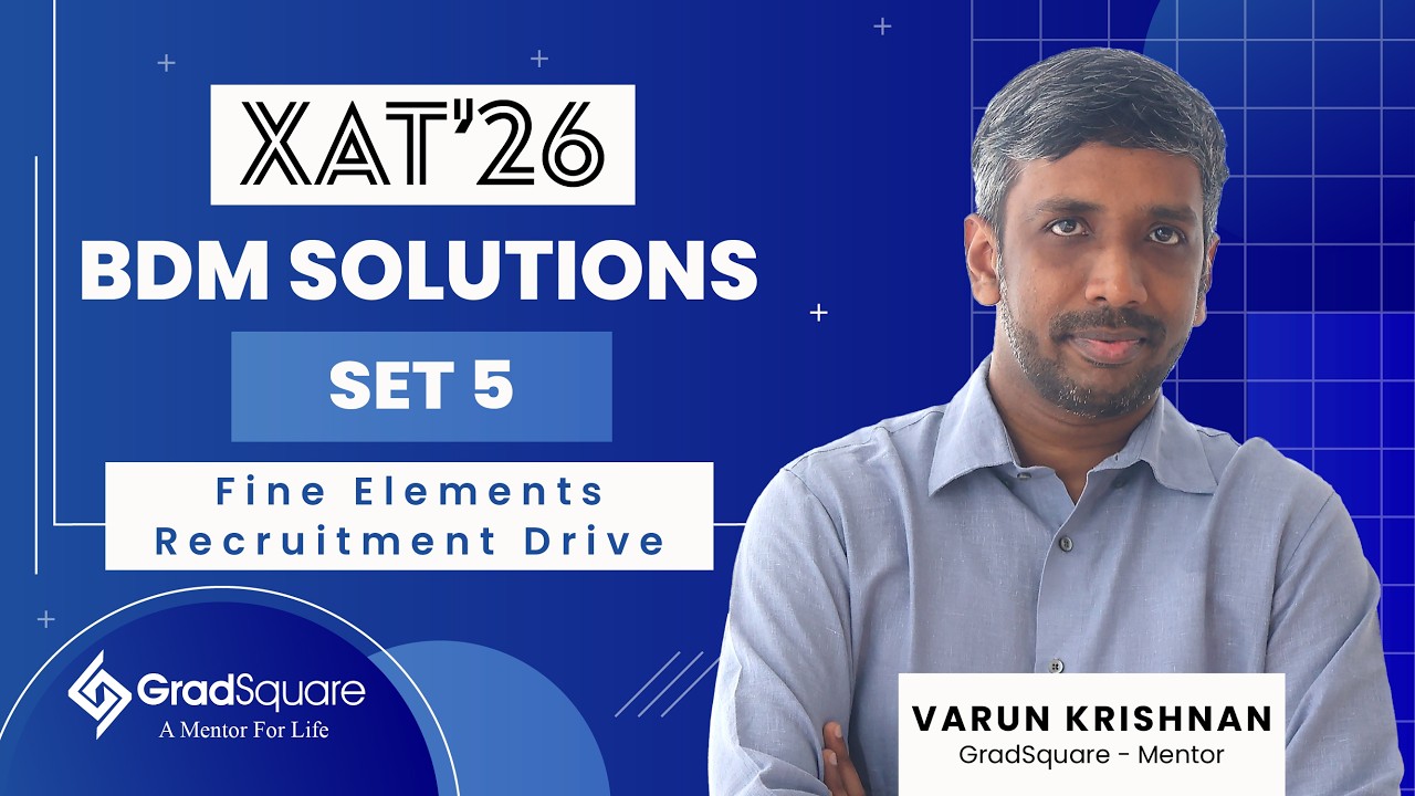 XAT 2026 BDM Set 5 | Fine Elements Recruitment Case | XAT Decision-Making Practice