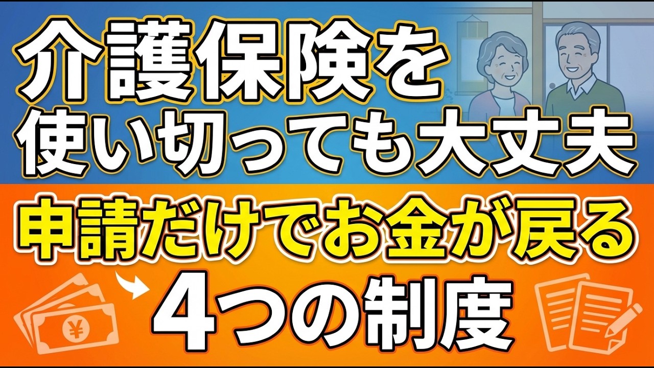 介護費用で貯金が底をつく前に！保険外で「お金が戻る・支出を減らす」4つの隠れた制度